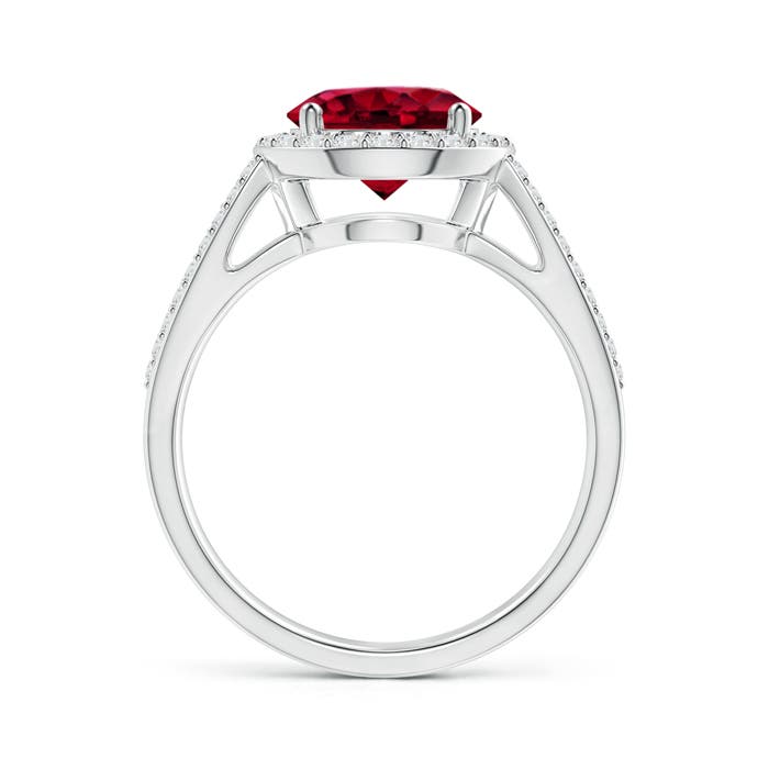 AAAA - Garnet / 2.66 CT / 14 KT White Gold