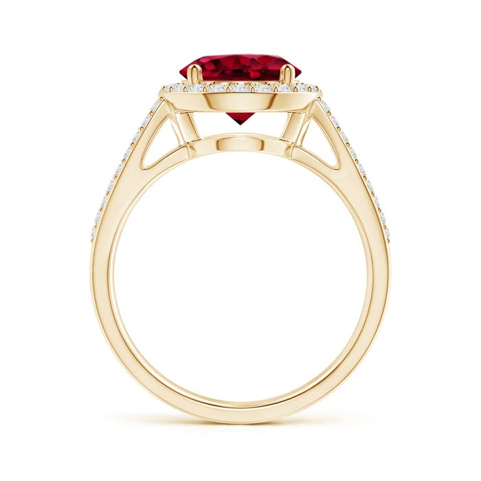 AAAA - Garnet / 2.66 CT / 14 KT Yellow Gold