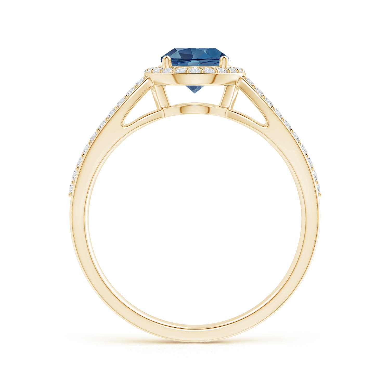 A - London Blue Topaz / 1.23 CT / 14 KT Yellow Gold