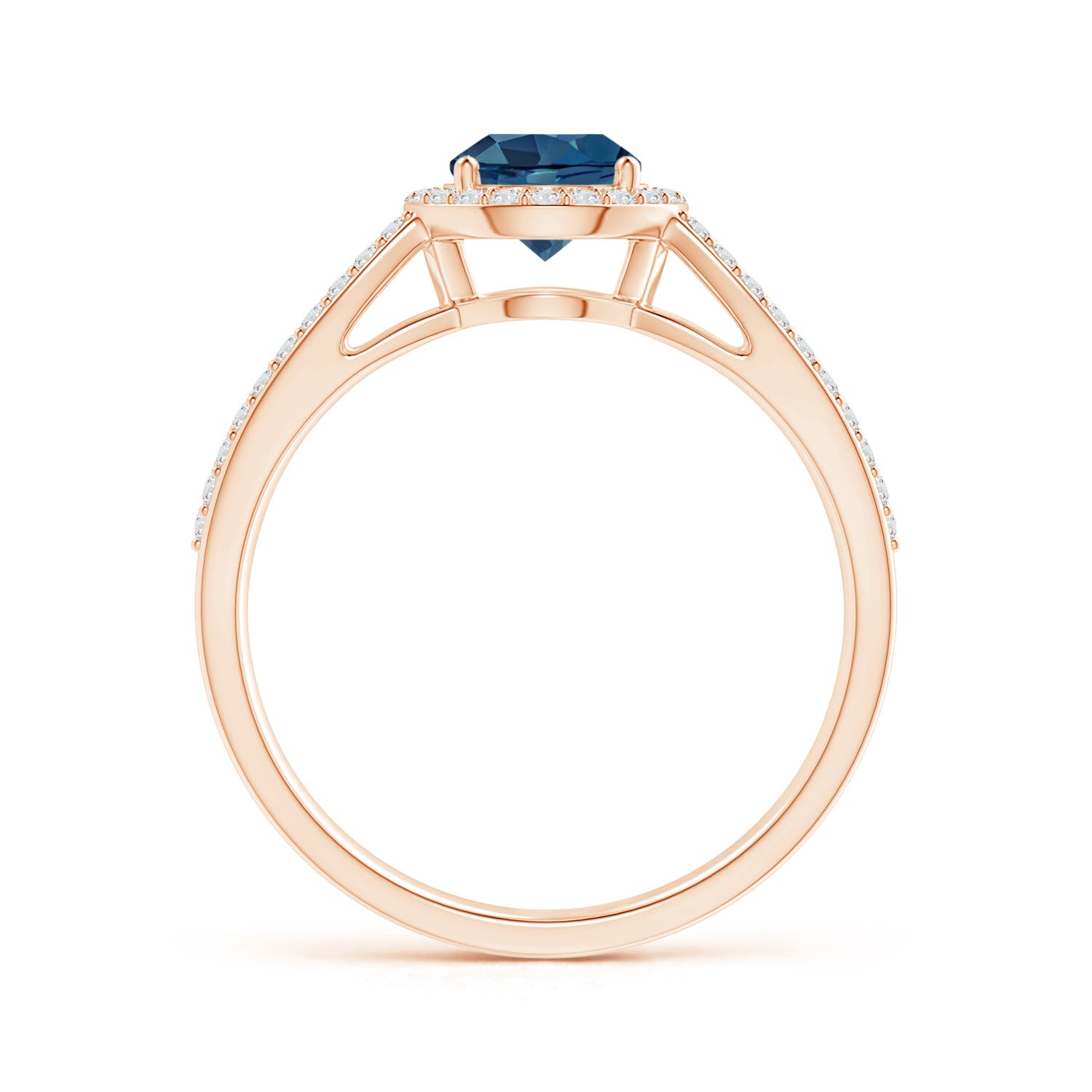 AA - London Blue Topaz / 1.23 CT / 14 KT Rose Gold