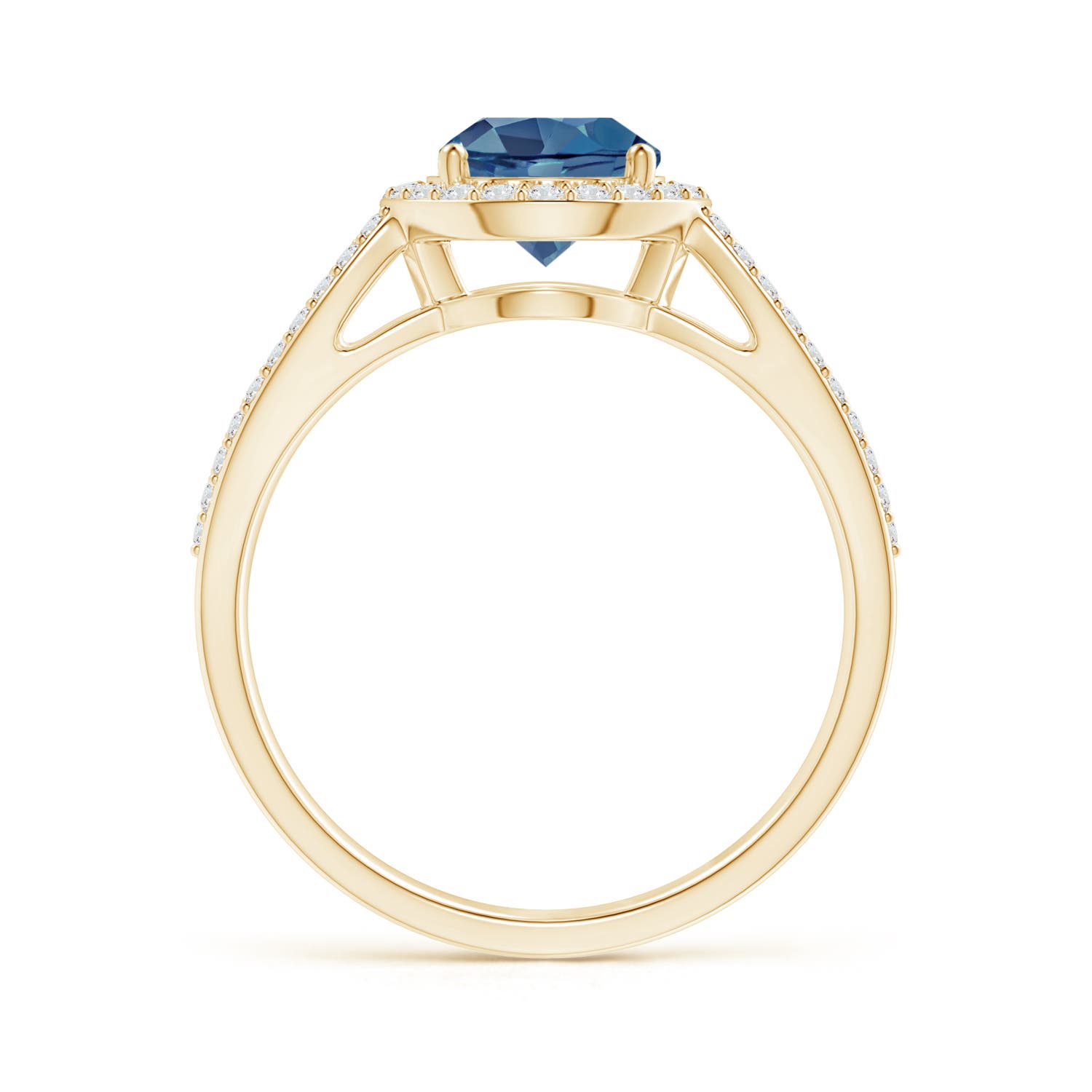 A - London Blue Topaz / 1.89 CT / 14 KT Yellow Gold