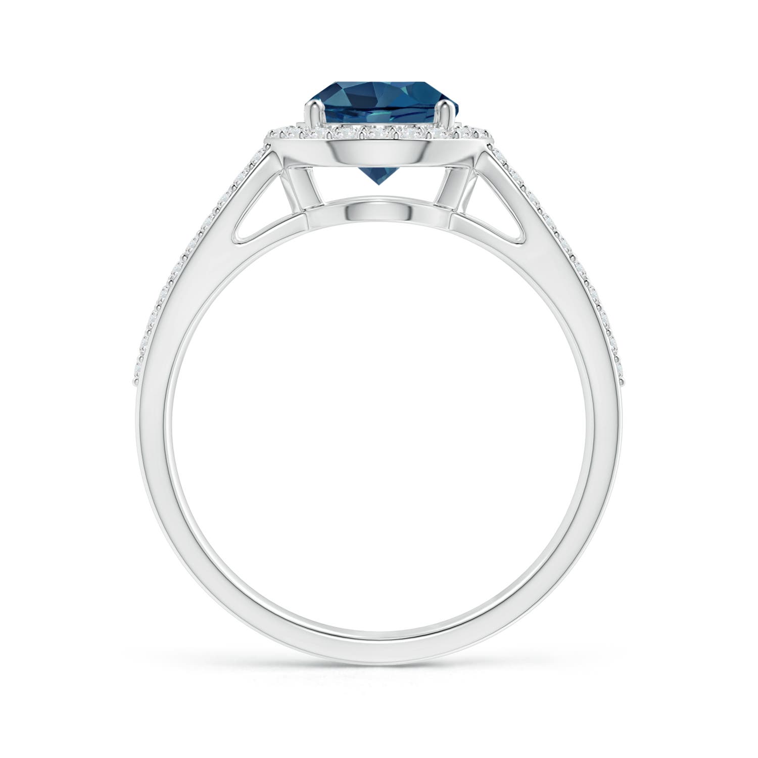 AA - London Blue Topaz / 1.89 CT / 14 KT White Gold