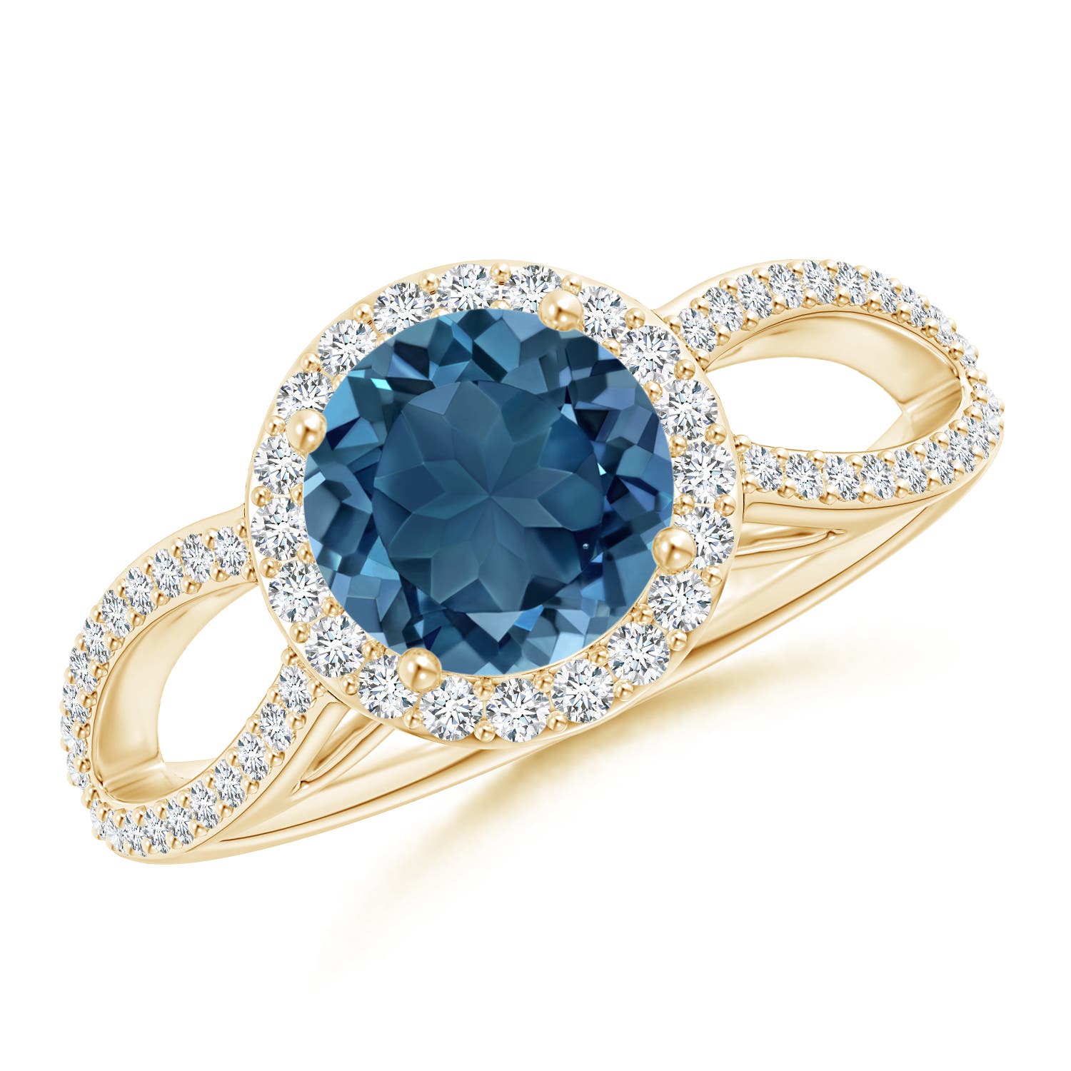 AA - London Blue Topaz / 1.89 CT / 14 KT Yellow Gold