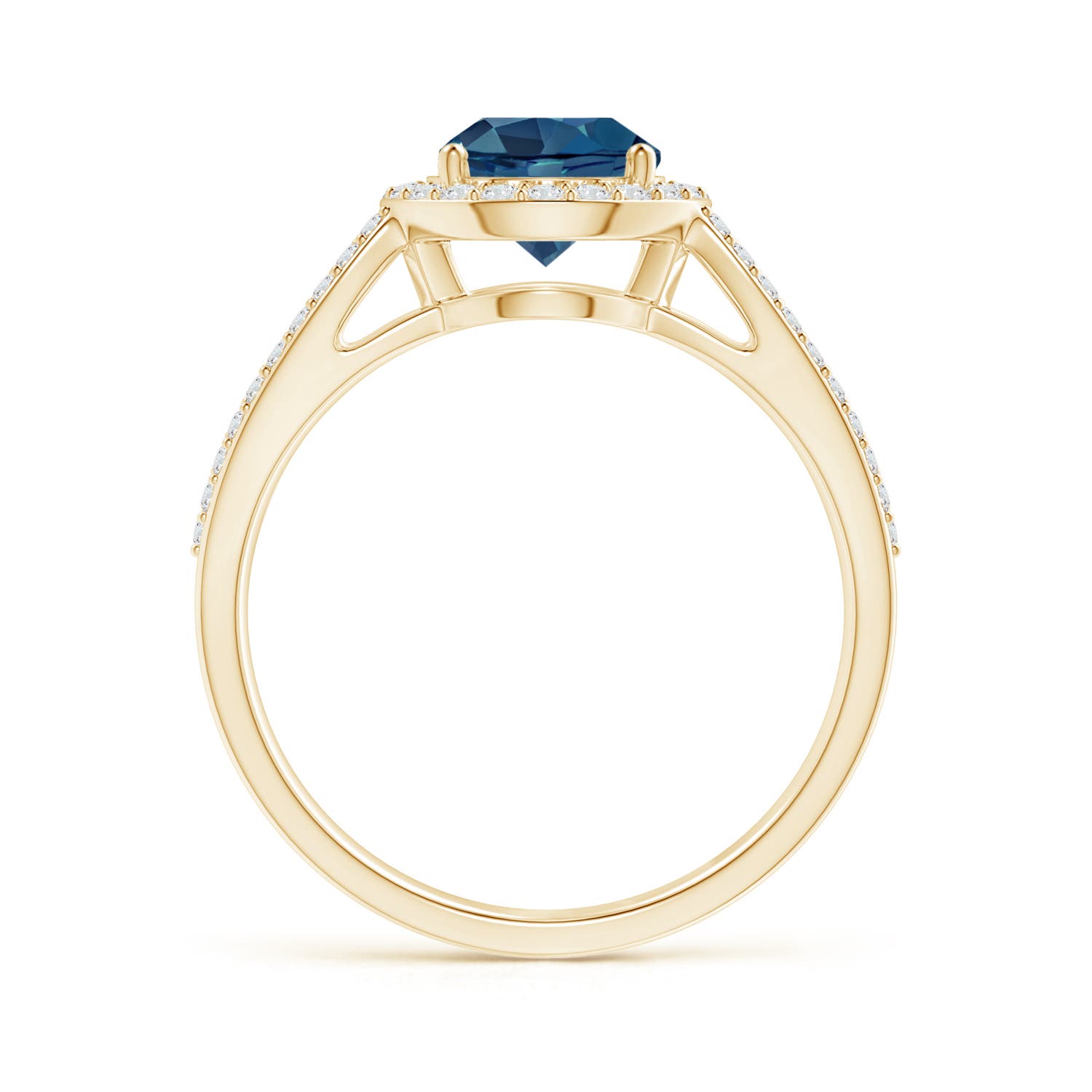 AA - London Blue Topaz / 1.89 CT / 14 KT Yellow Gold