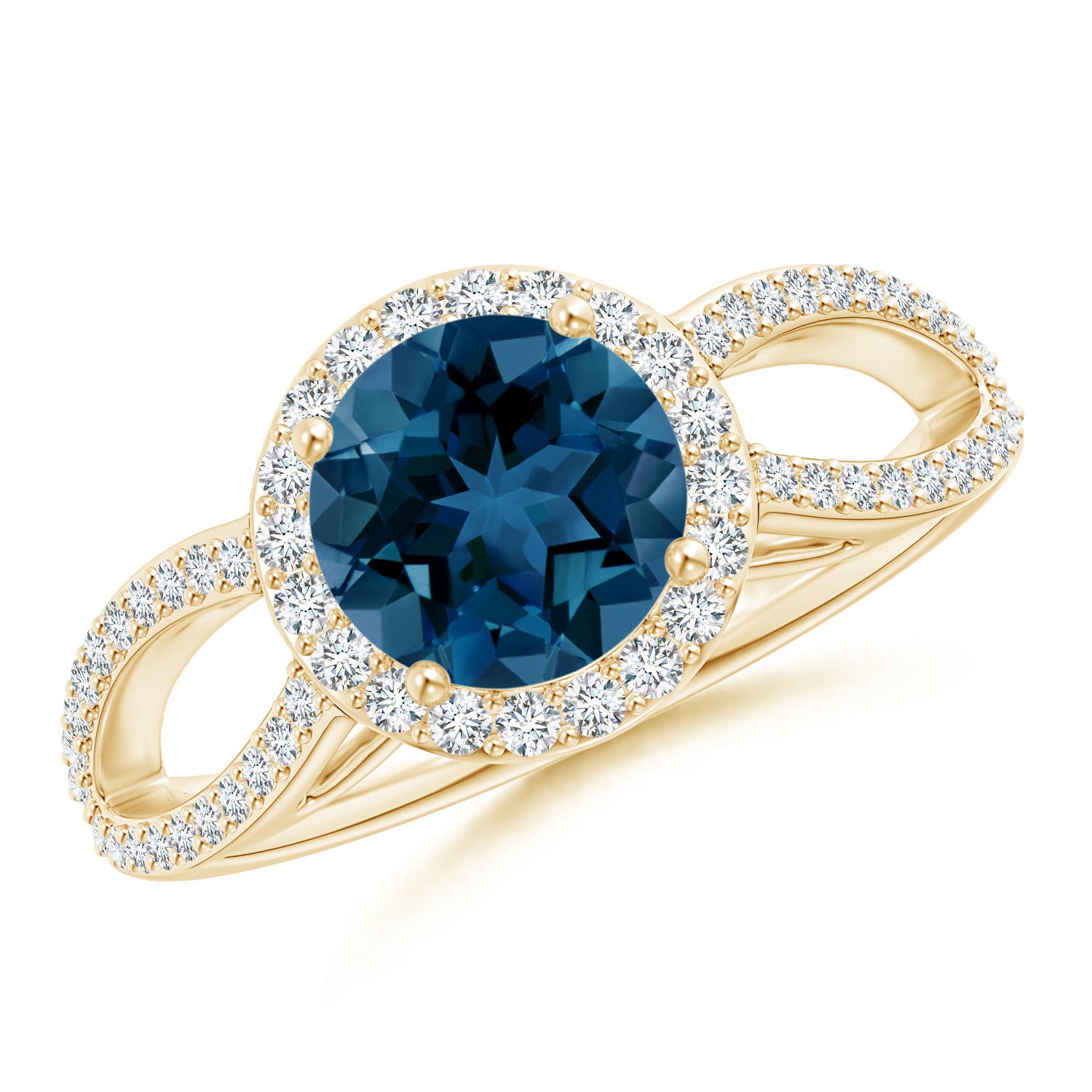 AAA - London Blue Topaz / 1.89 CT / 14 KT Yellow Gold