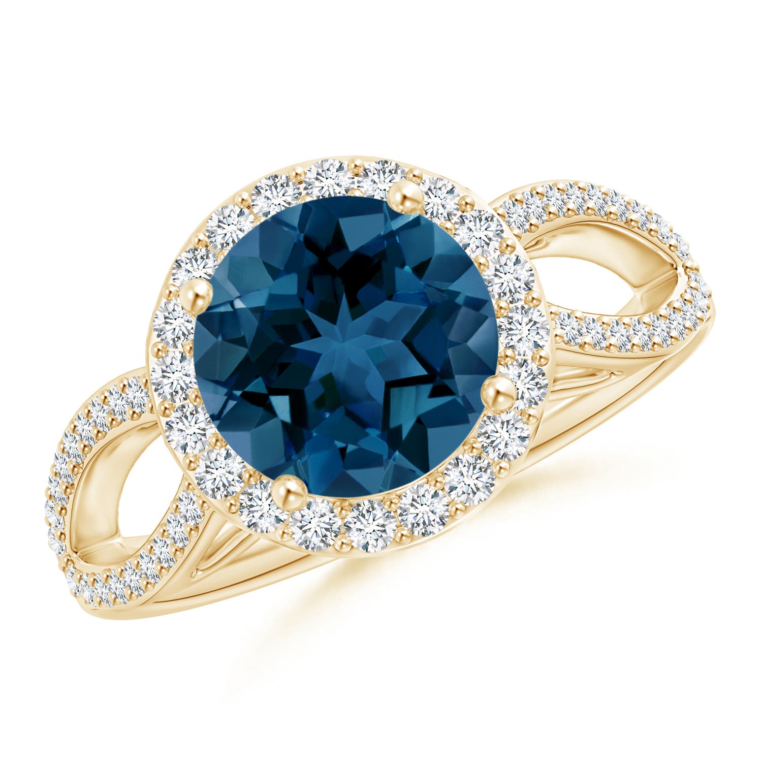 AAA - London Blue Topaz / 2.81 CT / 14 KT Yellow Gold