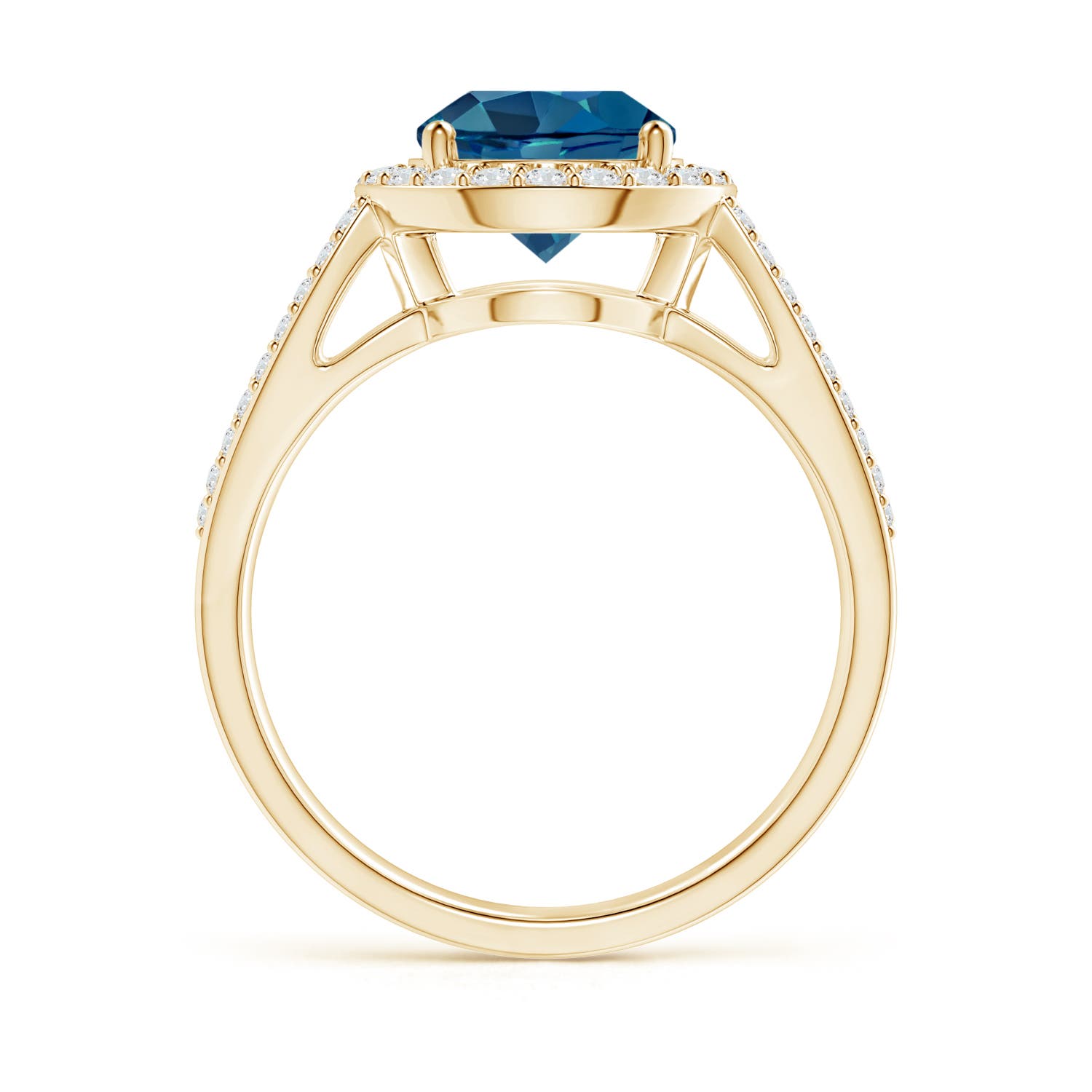 AAA - London Blue Topaz / 2.81 CT / 14 KT Yellow Gold