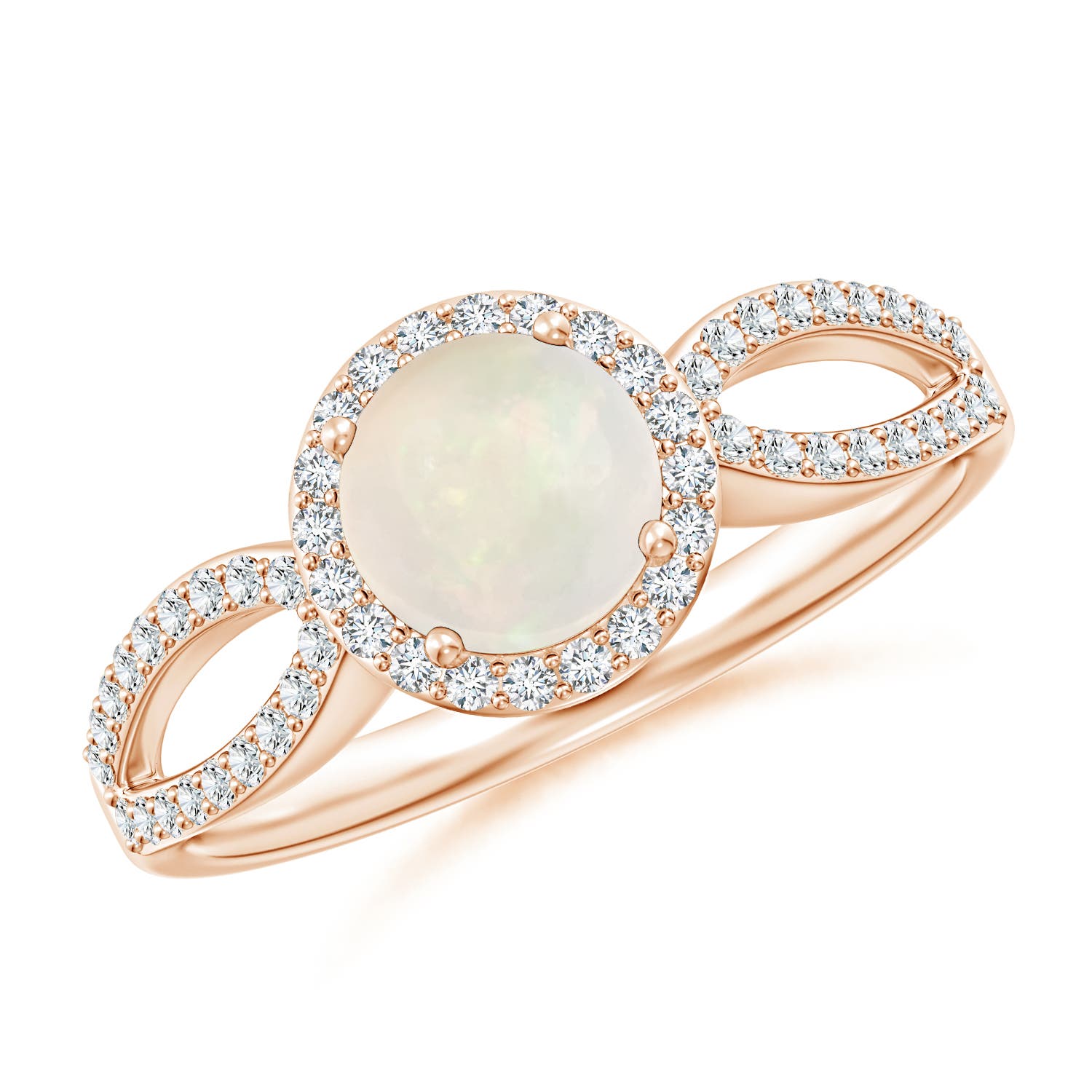 A - Opal / 0.78 CT / 14 KT Rose Gold