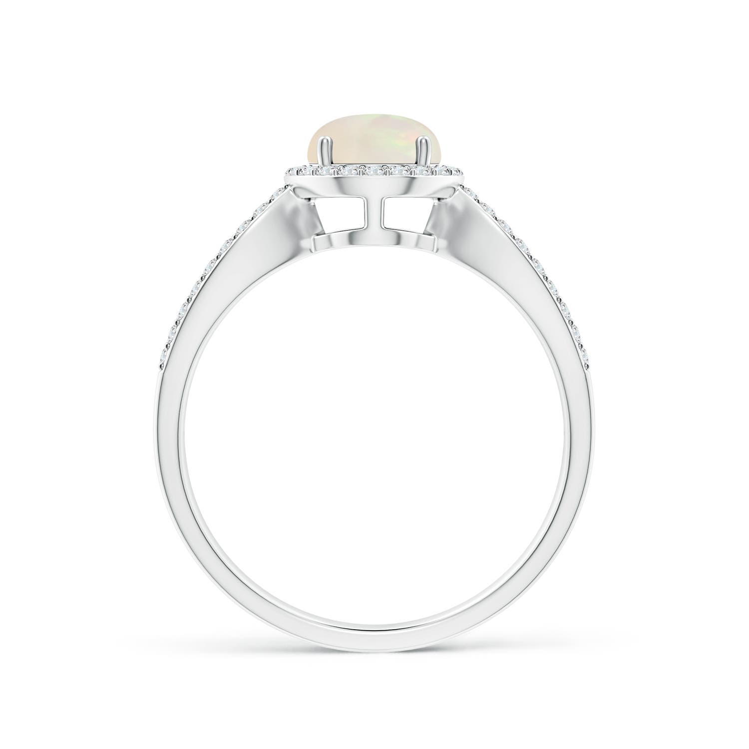 A - Opal / 0.78 CT / 14 KT White Gold