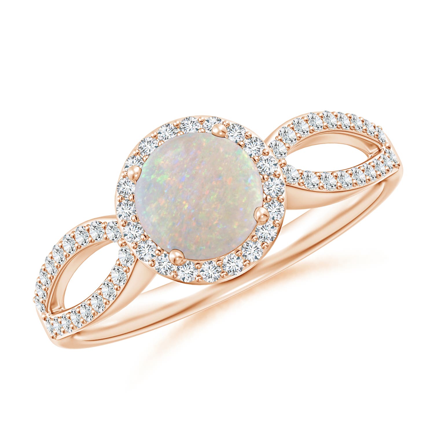 AA - Opal / 0.78 CT / 14 KT Rose Gold