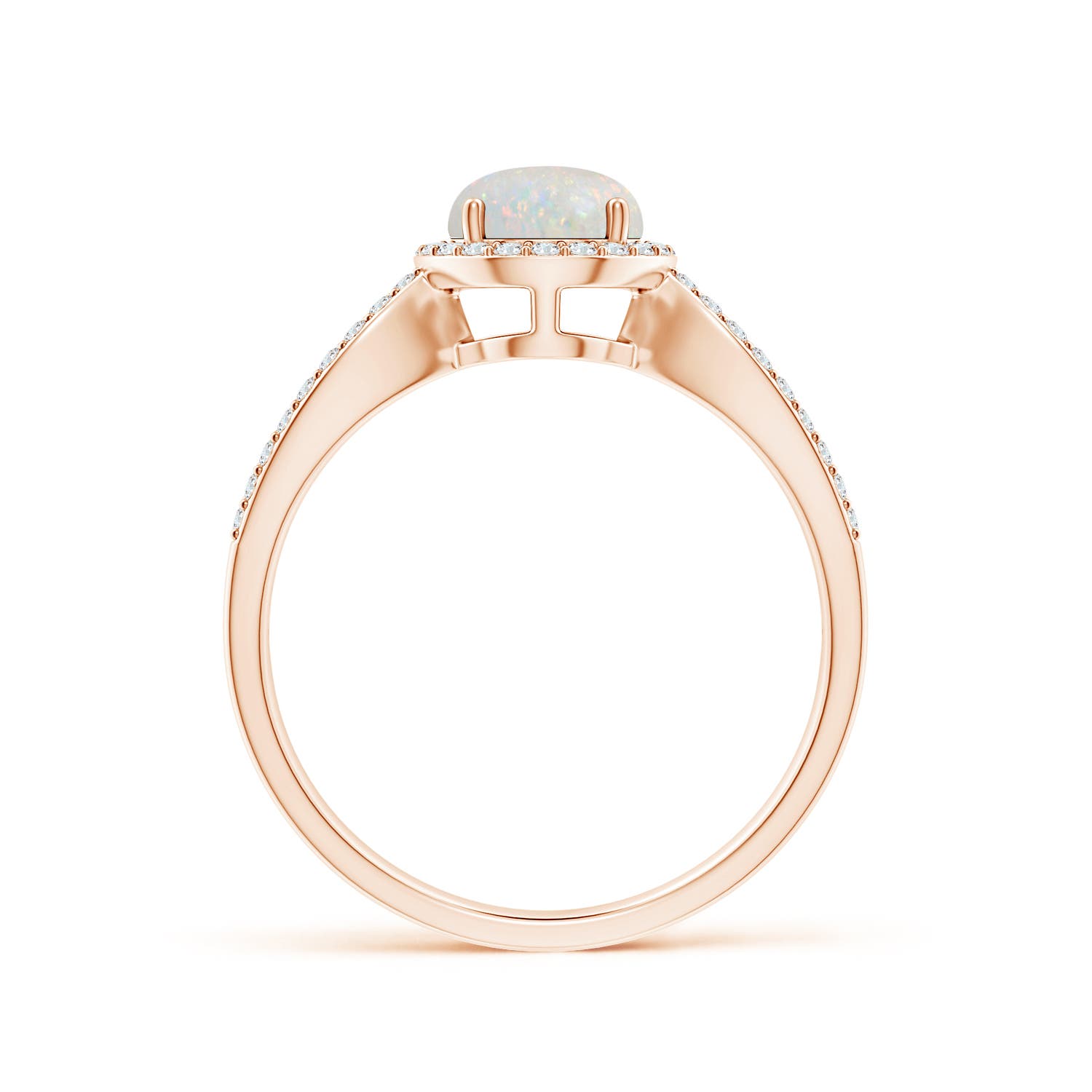 AA - Opal / 0.78 CT / 14 KT Rose Gold