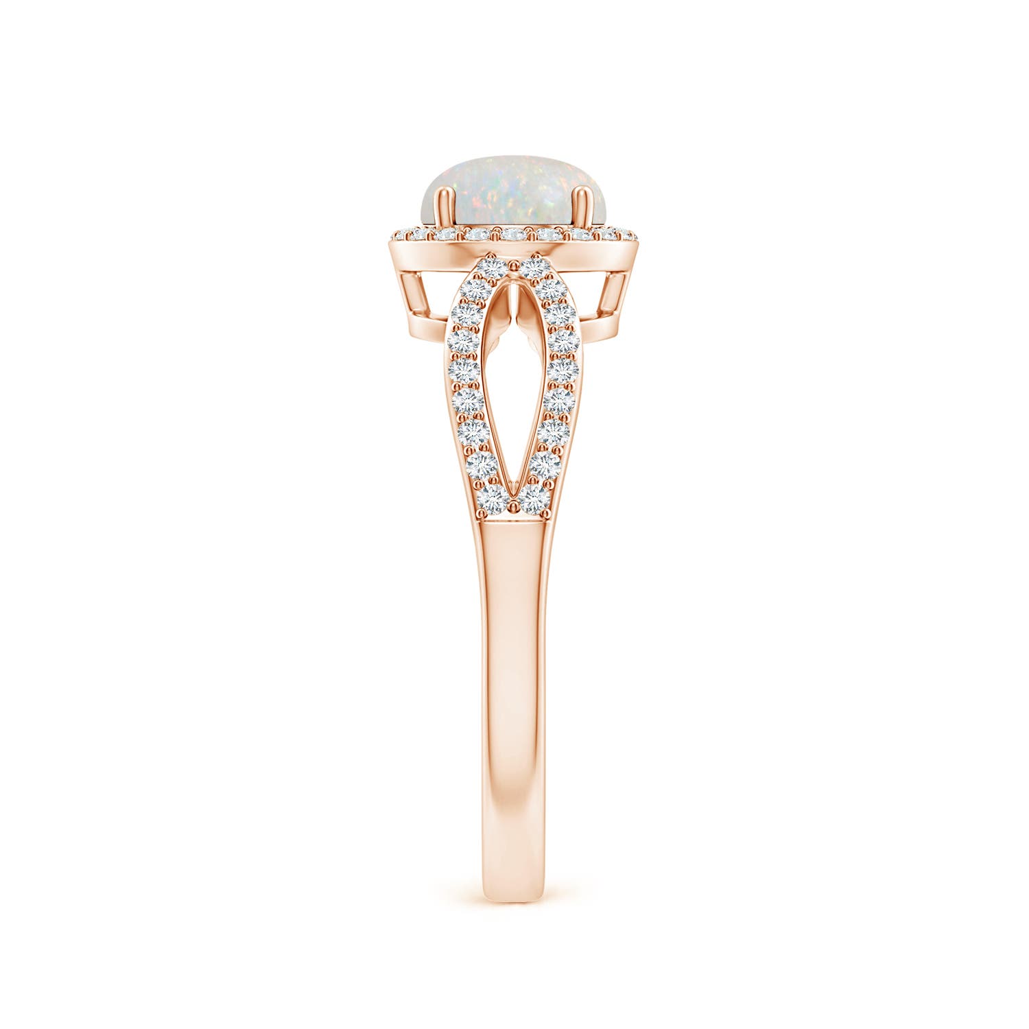 AA - Opal / 0.78 CT / 14 KT Rose Gold