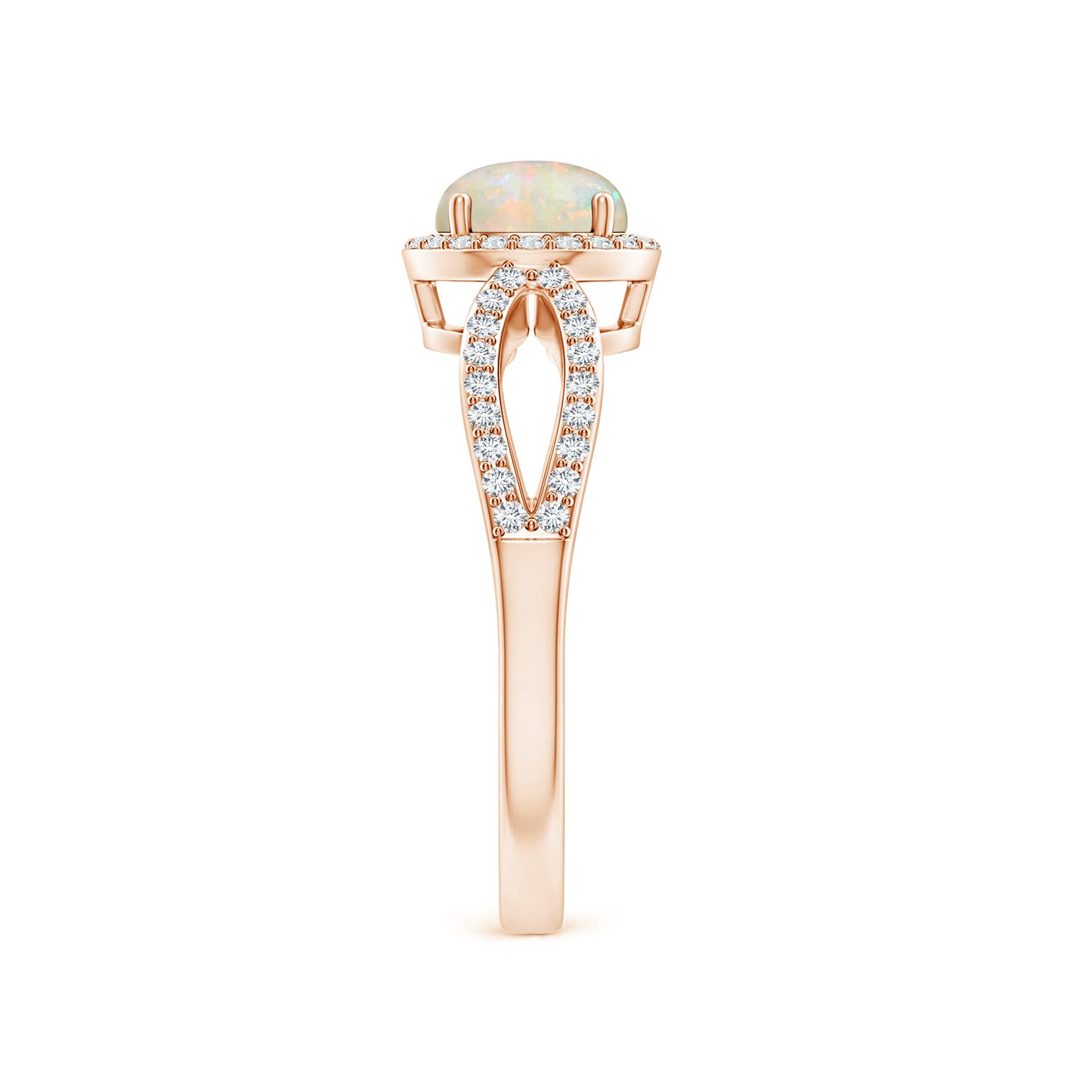 AAAA - Opal / 0.78 CT / 14 KT Rose Gold