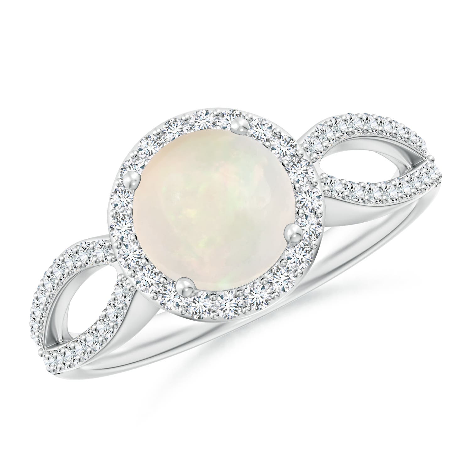 A - Opal / 1.09 CT / 14 KT White Gold