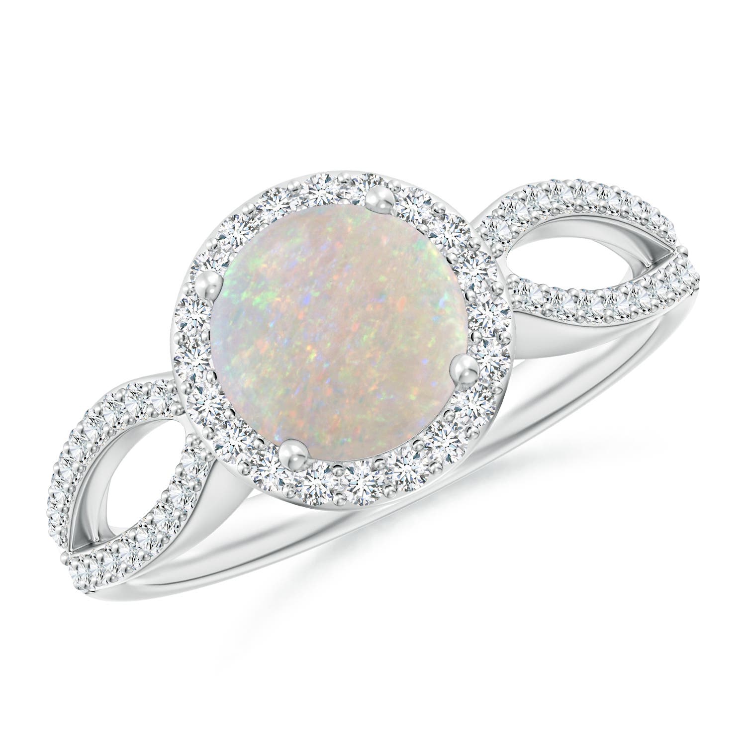 AA - Opal / 1.09 CT / 14 KT White Gold