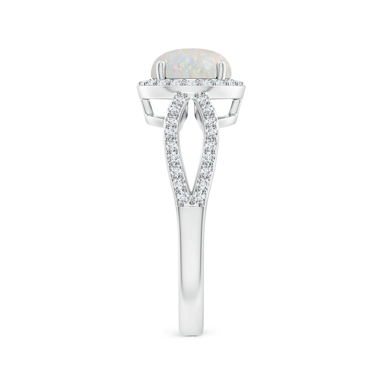 AA - Opal / 1.09 CT / 14 KT White Gold