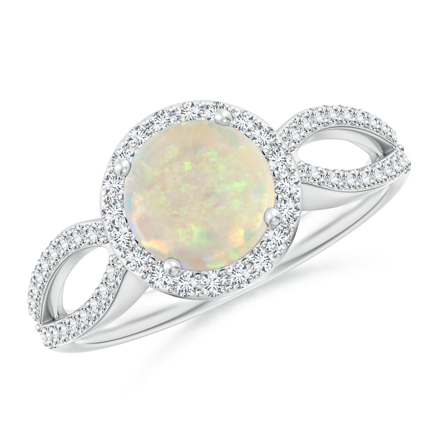 AAA - Opal / 1.09 CT / 14 KT White Gold