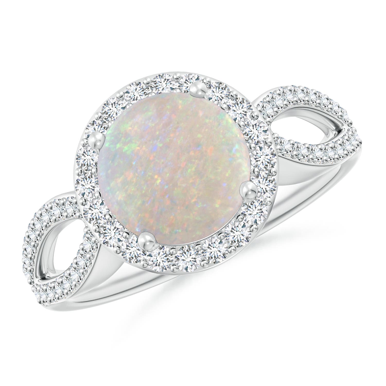 AA - Opal / 1.61 CT / 14 KT White Gold