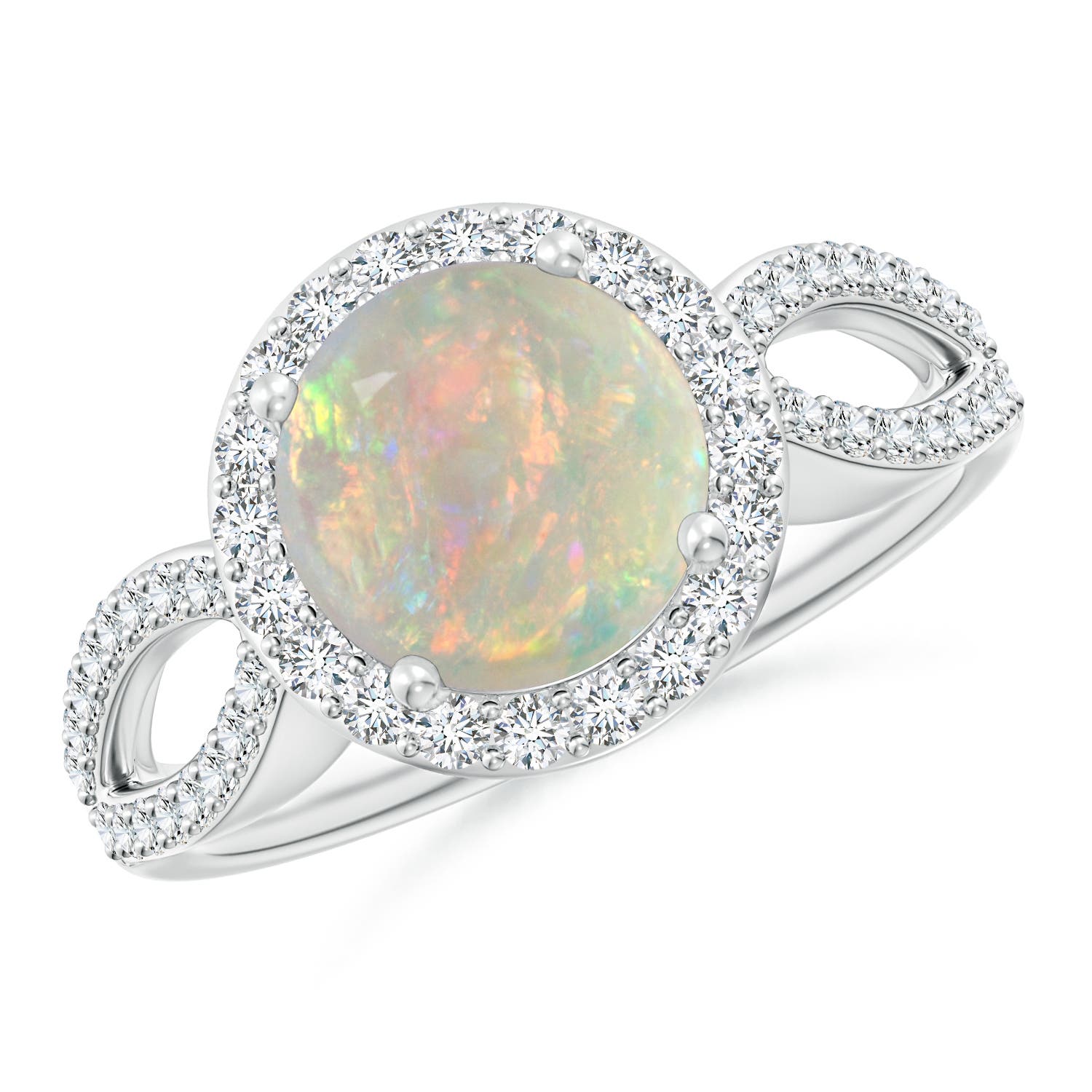 AAAA - Opal / 1.61 CT / 14 KT White Gold