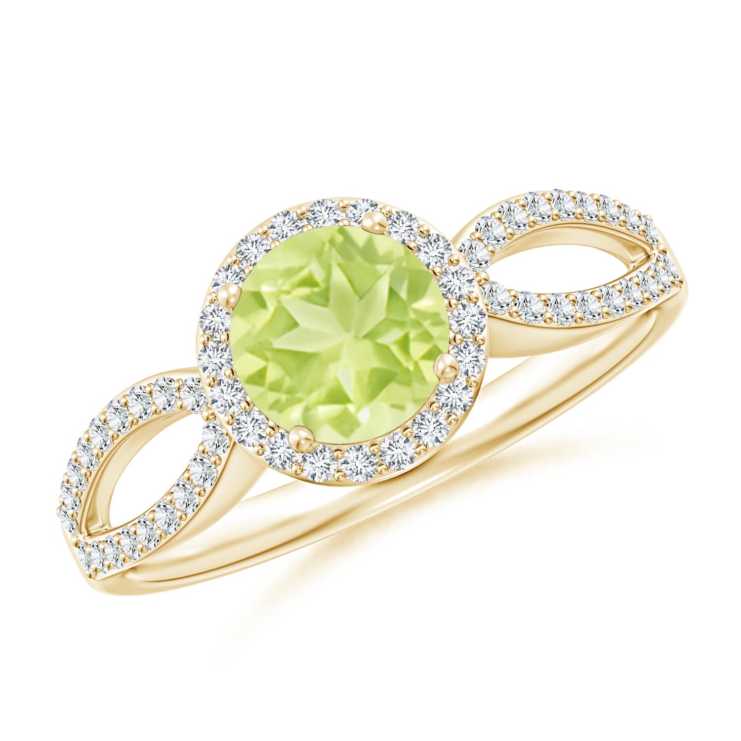 A - Peridot / 1.23 CT / 14 KT Yellow Gold