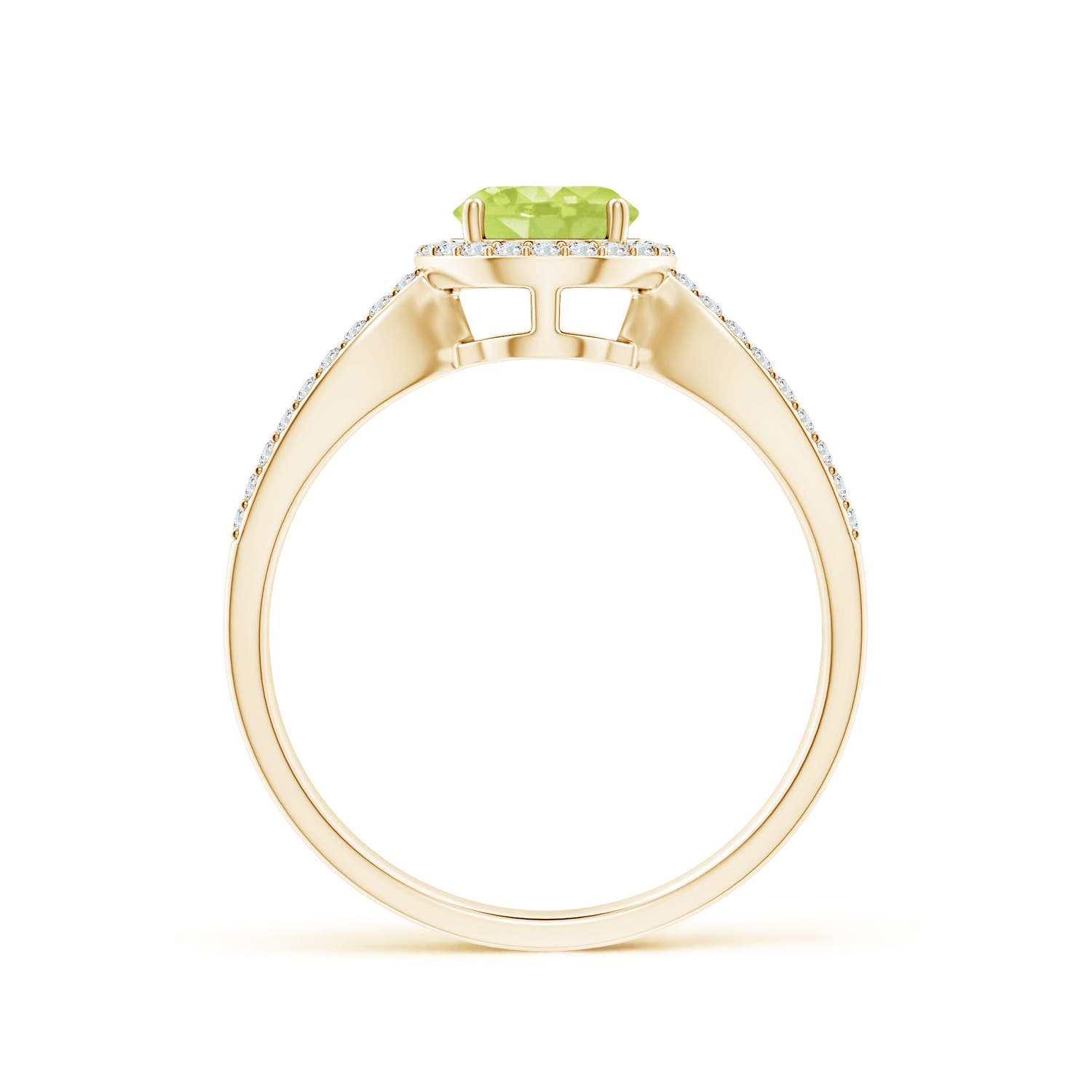 A - Peridot / 1.23 CT / 14 KT Yellow Gold