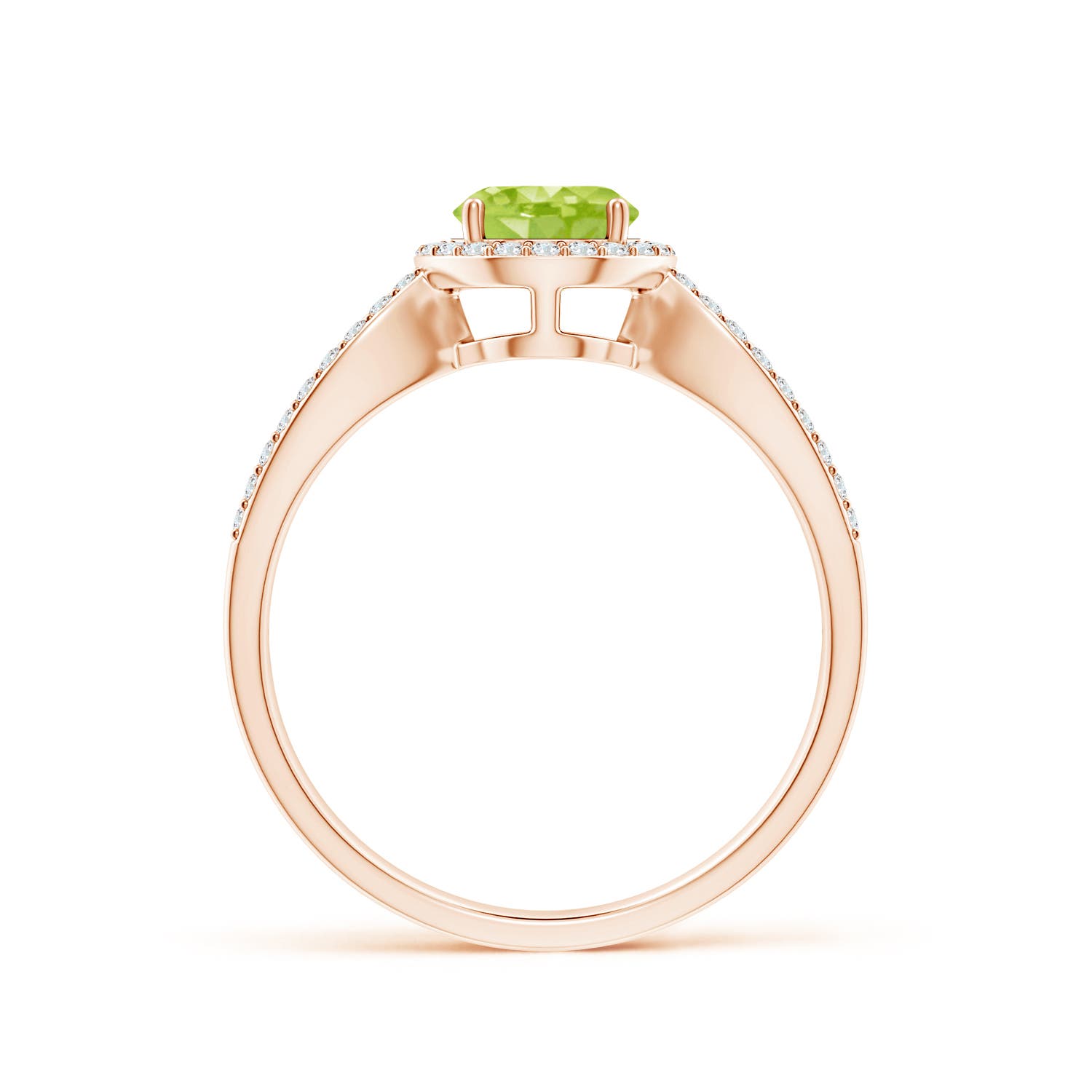 AA - Peridot / 1.23 CT / 14 KT Rose Gold