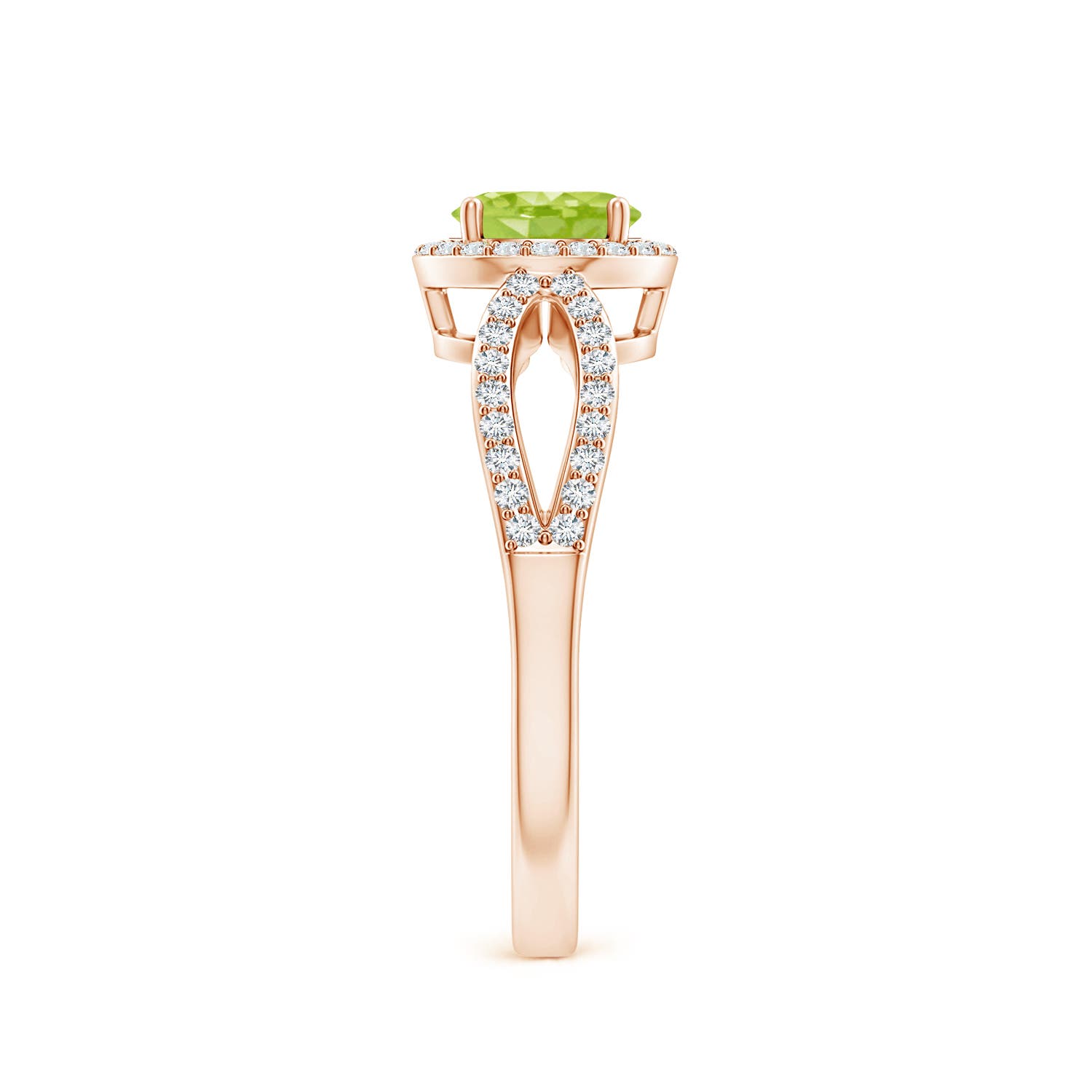 AA - Peridot / 1.23 CT / 14 KT Rose Gold