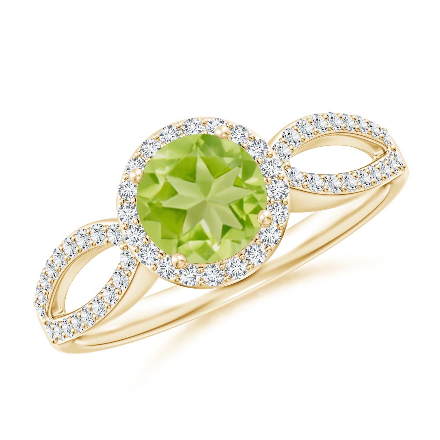 AA - Peridot / 1.23 CT / 14 KT Yellow Gold