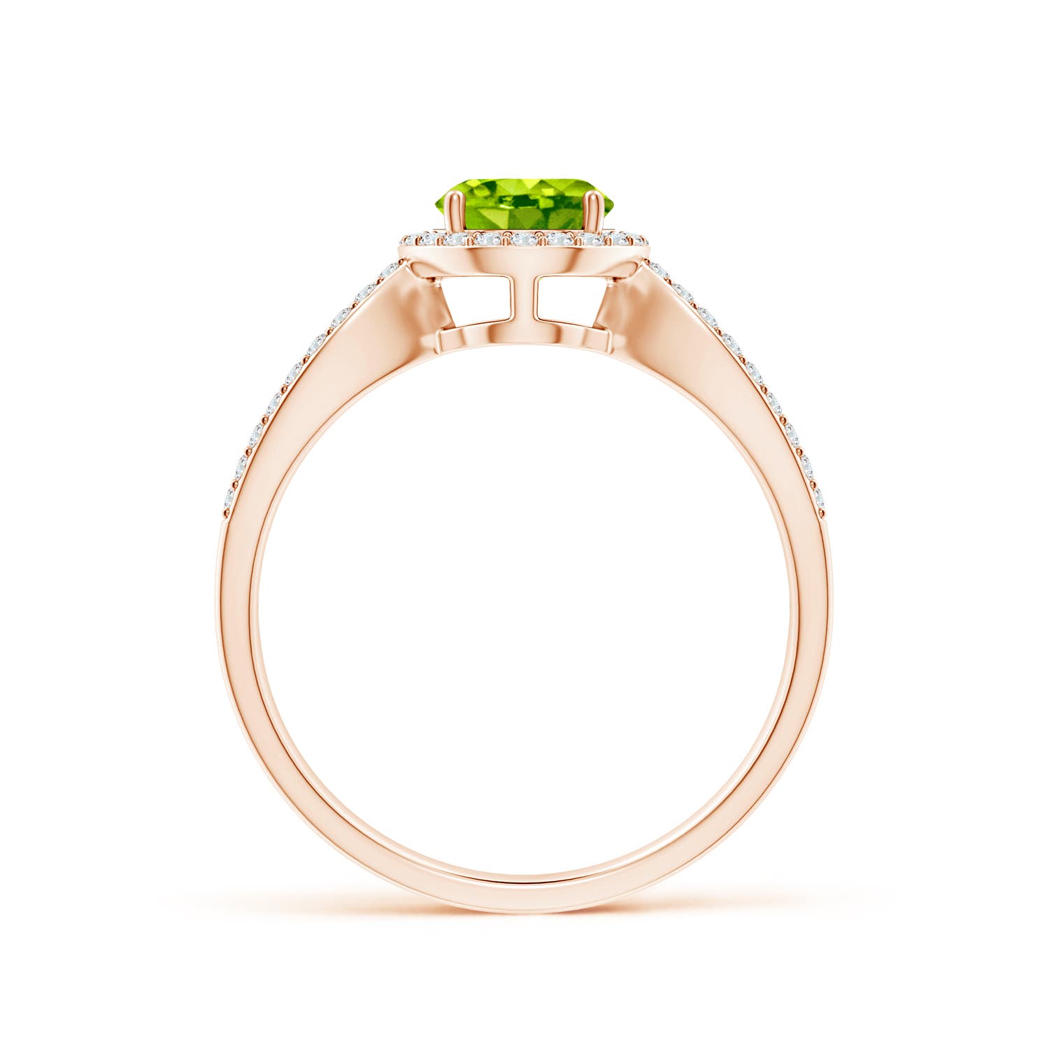 AAA - Peridot / 1.23 CT / 14 KT Rose Gold