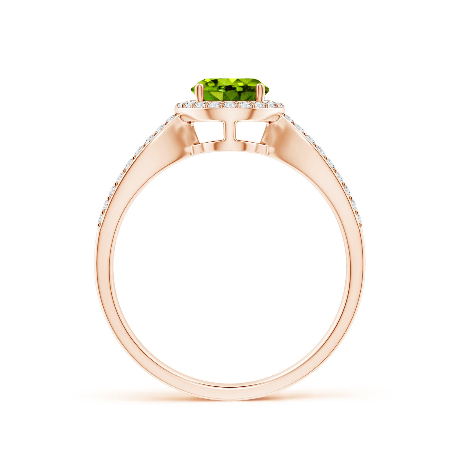 AAAA - Peridot / 1.23 CT / 14 KT Rose Gold