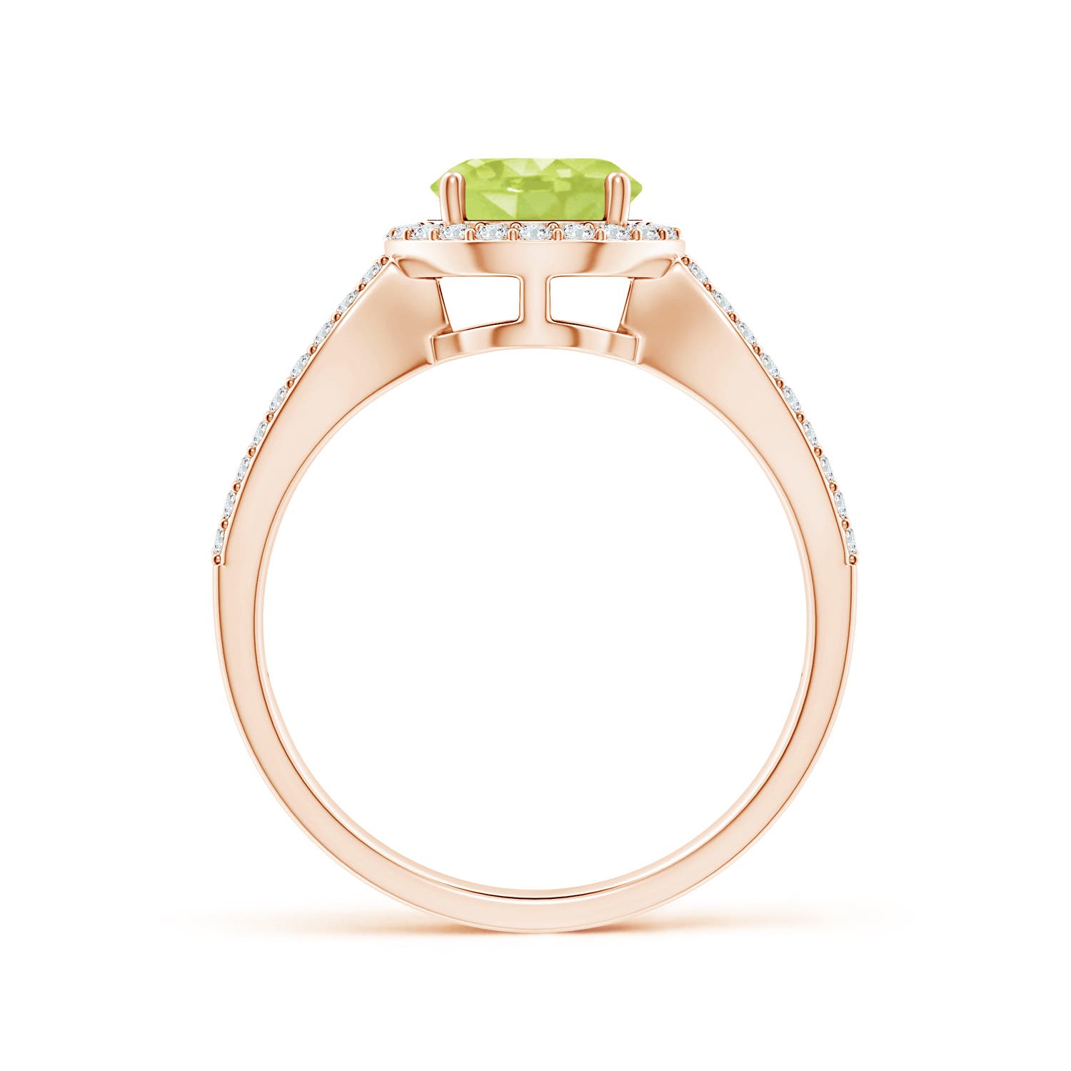 A - Peridot / 1.74 CT / 14 KT Rose Gold