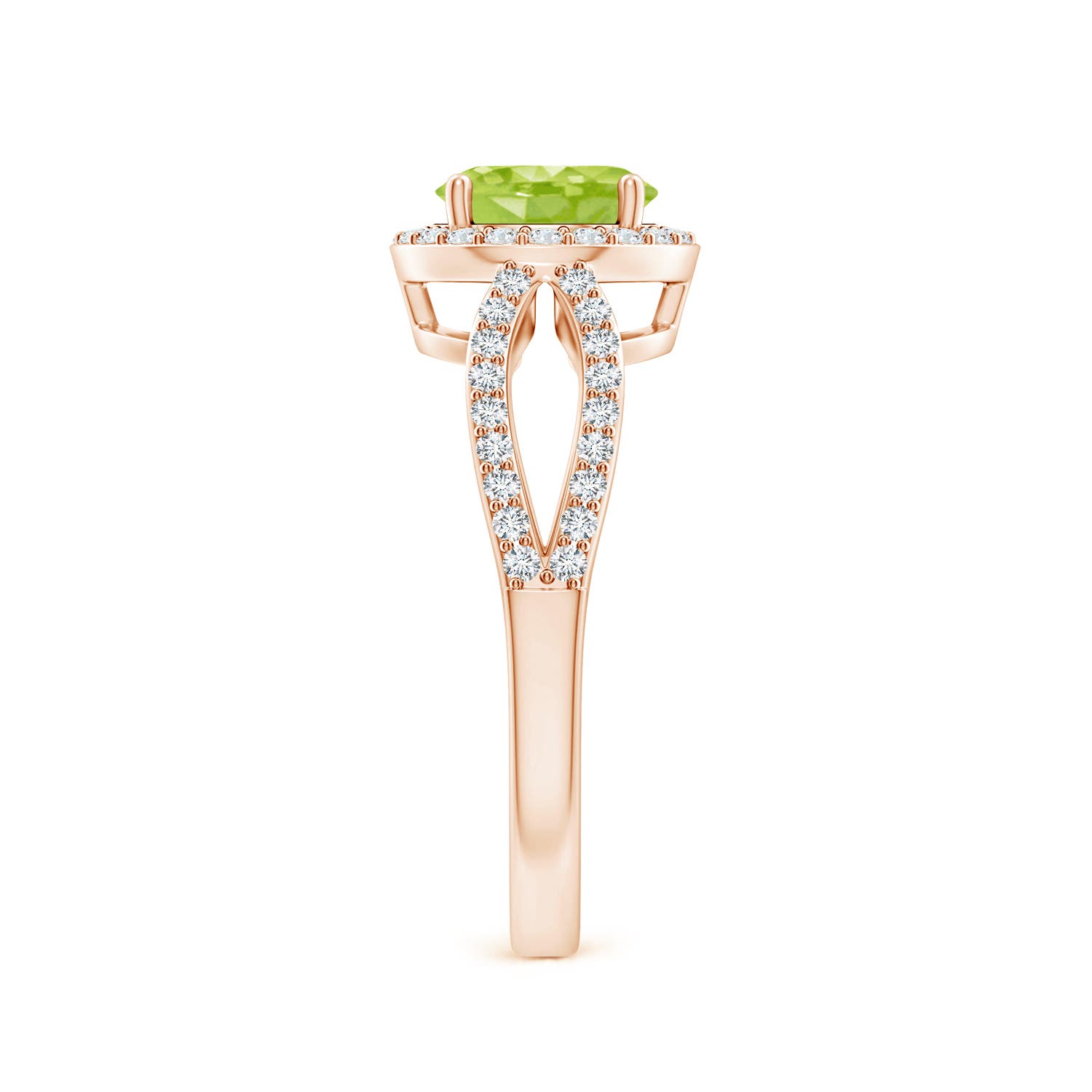 AA - Peridot / 1.74 CT / 14 KT Rose Gold