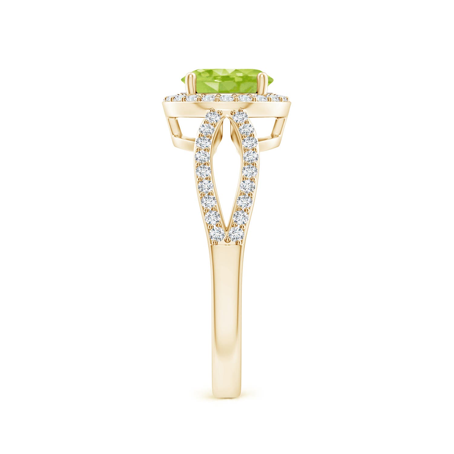 AA - Peridot / 1.74 CT / 14 KT Yellow Gold