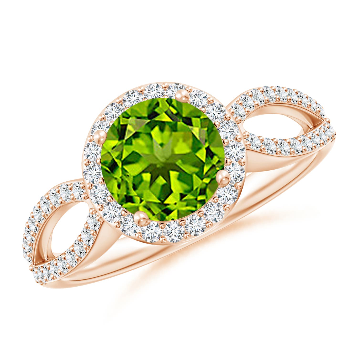 AAAA - Peridot / 1.74 CT / 14 KT Rose Gold