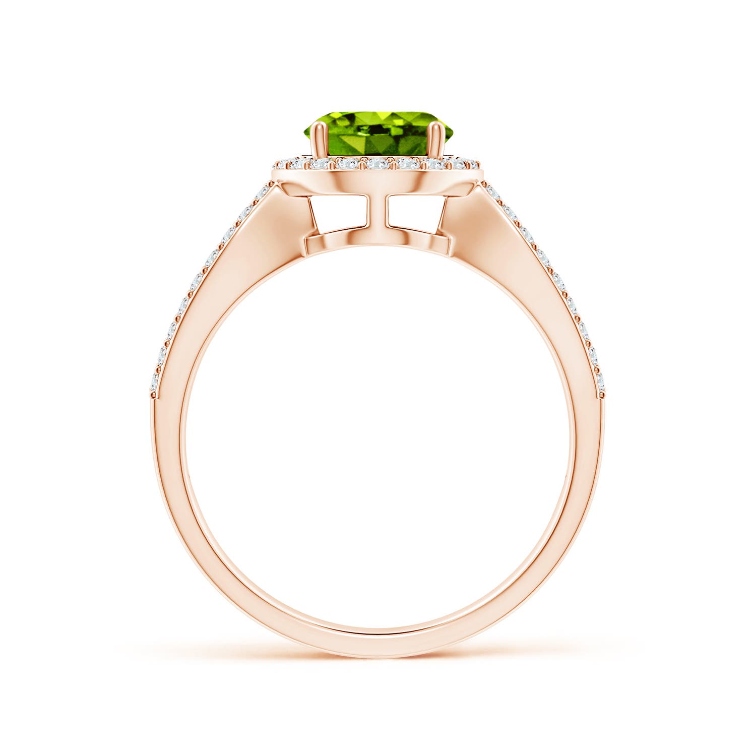 AAAA - Peridot / 1.74 CT / 14 KT Rose Gold