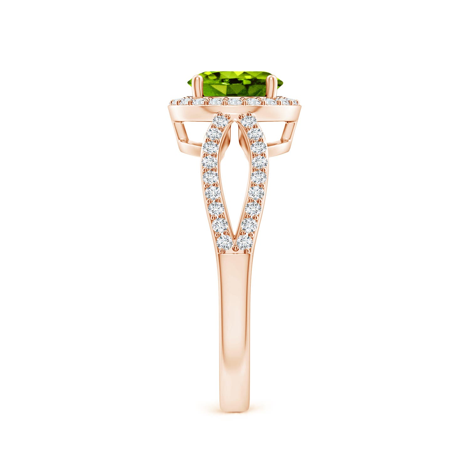 AAAA - Peridot / 1.74 CT / 14 KT Rose Gold