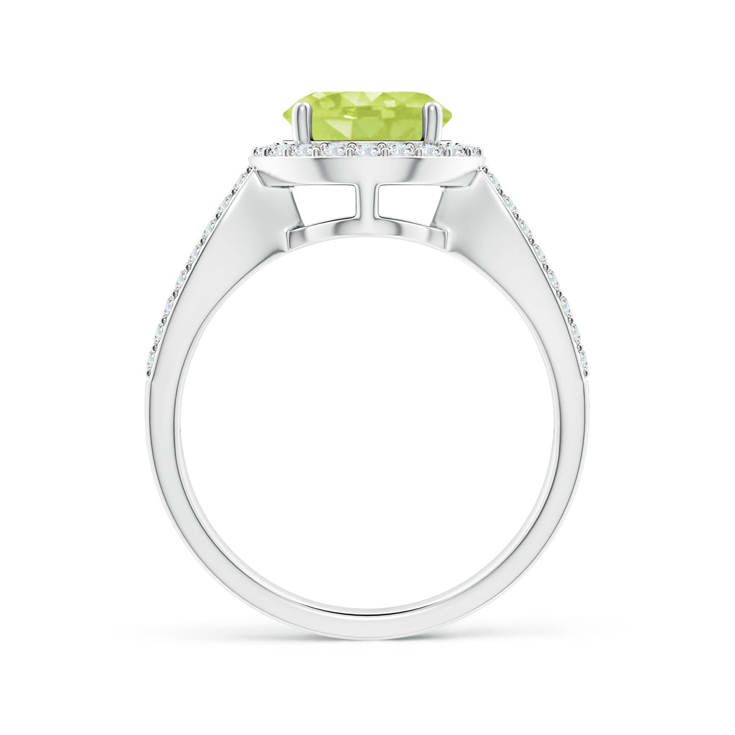 A - Peridot / 2.46 CT / 14 KT White Gold