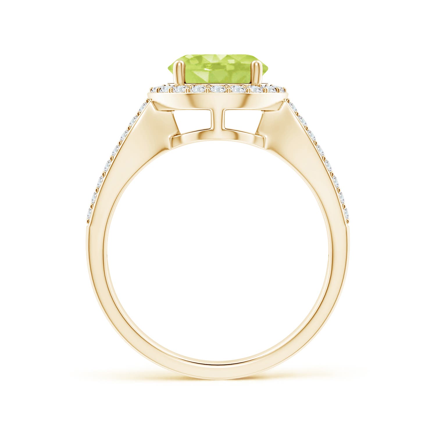 A - Peridot / 2.46 CT / 14 KT Yellow Gold