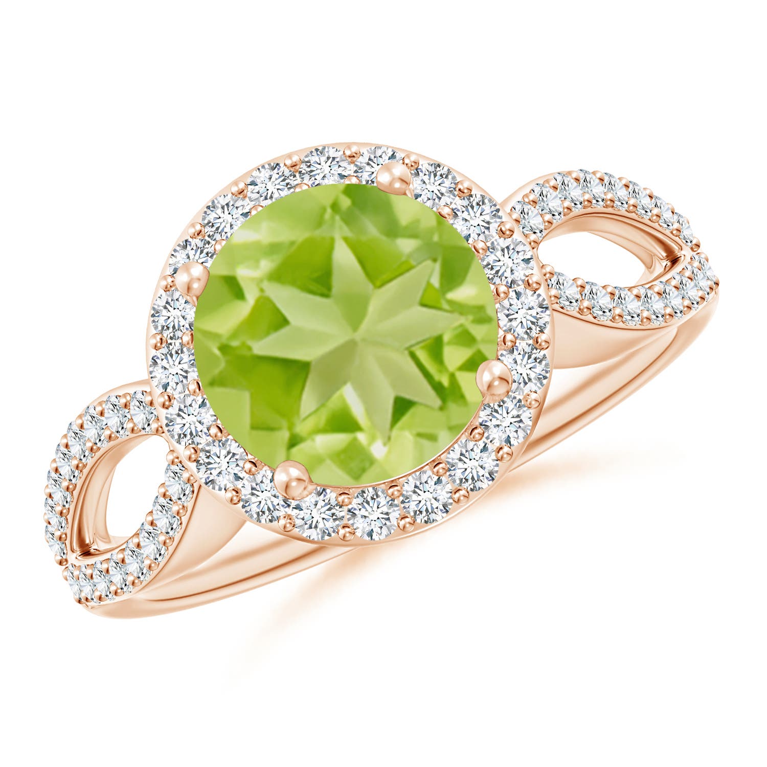 AA - Peridot / 2.46 CT / 14 KT Rose Gold