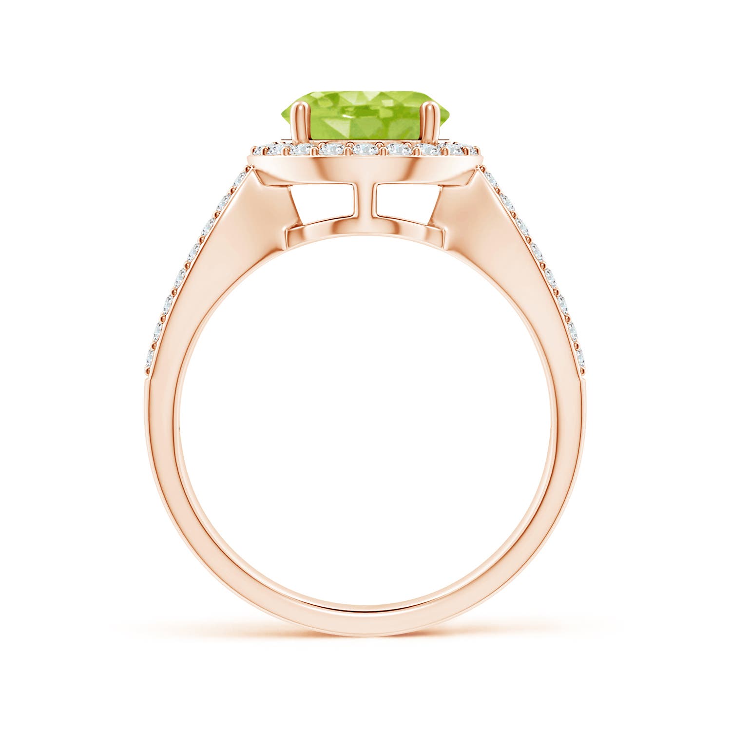 AA - Peridot / 2.46 CT / 14 KT Rose Gold