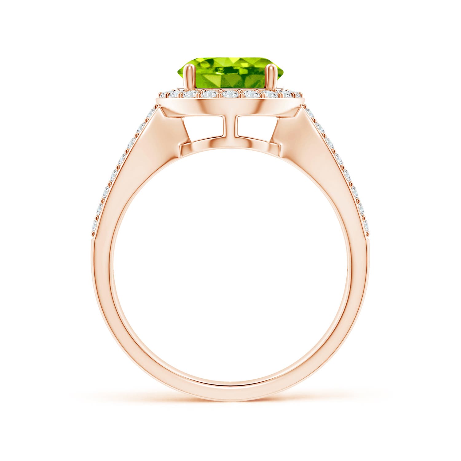 AAA - Peridot / 2.46 CT / 14 KT Rose Gold