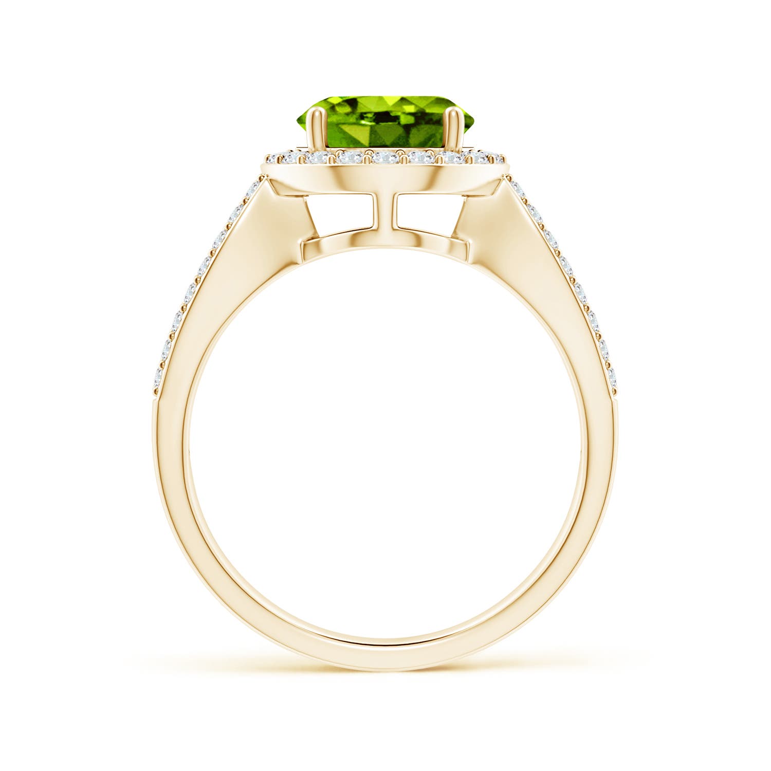 AAAA - Peridot / 2.46 CT / 14 KT Yellow Gold