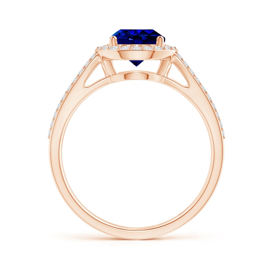 7.46-7.60x5.68mm AAA Vintage Style GIA Certified Sapphire Split Shank Ring in 18K Rose Gold side 199