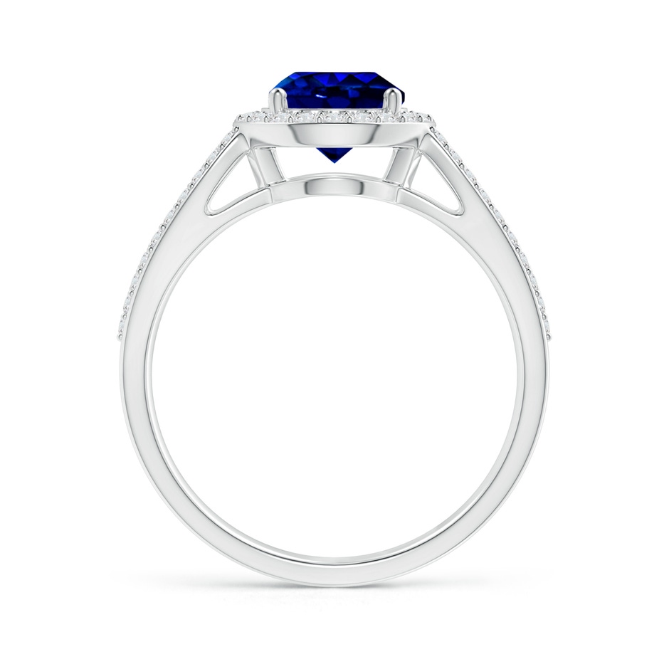 7.46-7.60x5.68mm AAA Vintage Style GIA Certified Sapphire Split Shank Ring in White Gold side 199