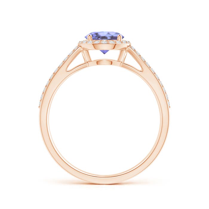 A - Tanzanite / 1.18 CT / 14 KT Rose Gold