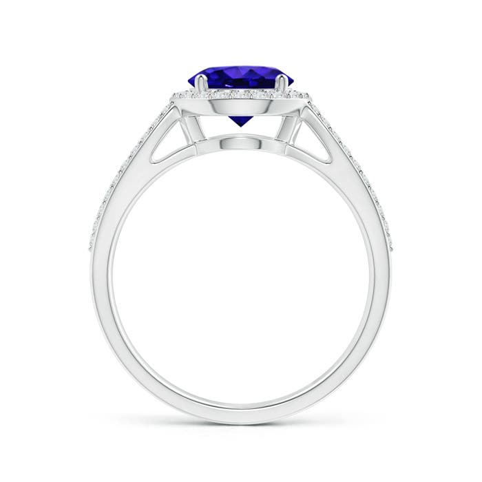 AAAA - Tanzanite / 1.79 CT / 14 KT White Gold