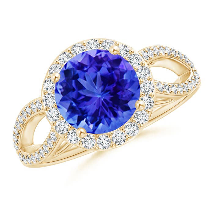 AAA - Tanzanite / 2.26 CT / 14 KT Yellow Gold