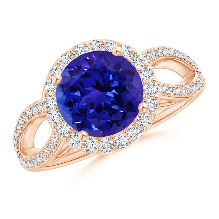 AAAA - Tanzanite / 2.26 CT / 14 KT Rose Gold