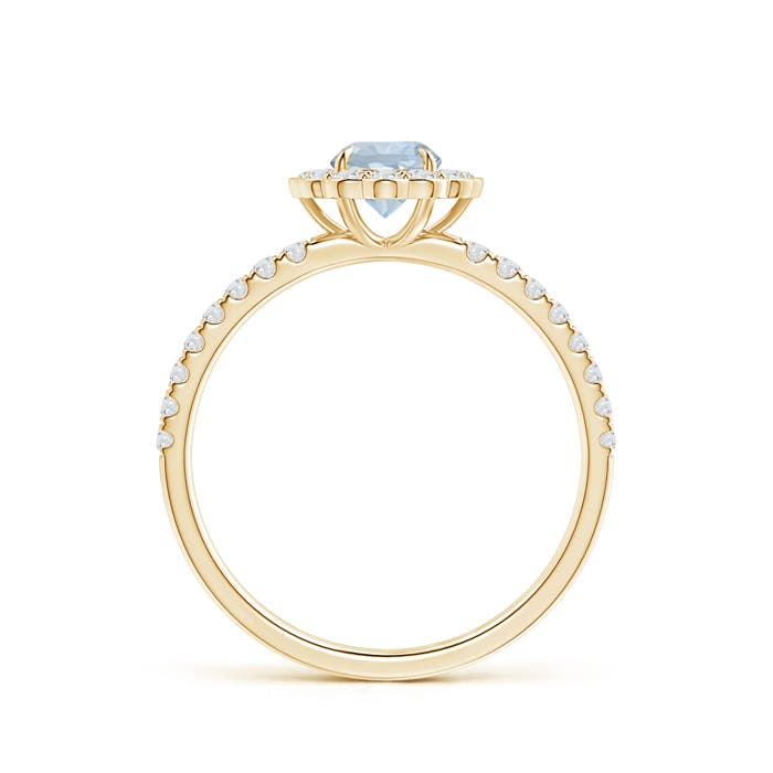 A - Aquamarine / 0.7 CT / 14 KT Yellow Gold