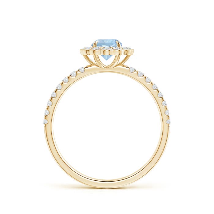 AA - Aquamarine / 0.7 CT / 14 KT Yellow Gold